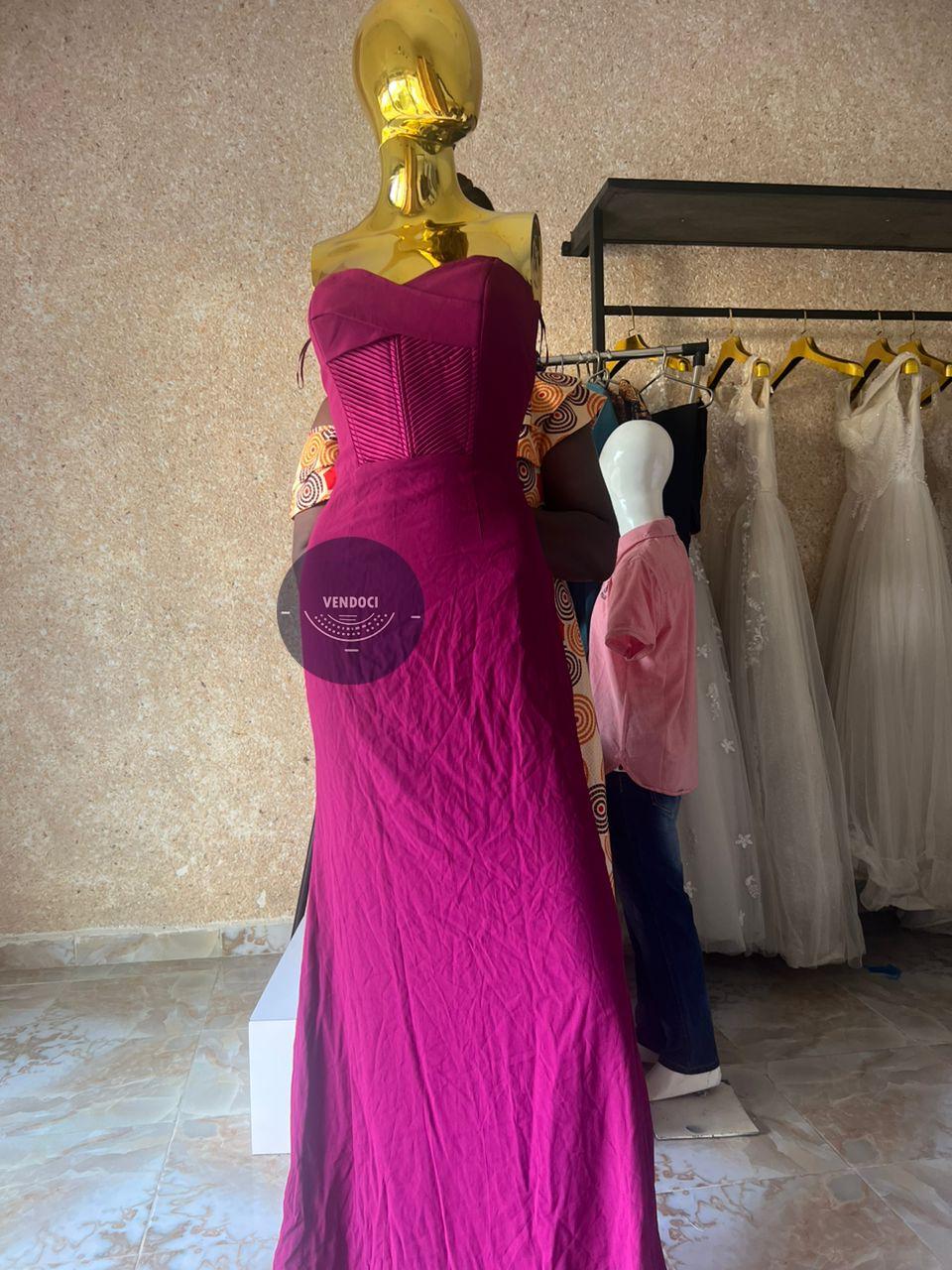Robe Longue Rose